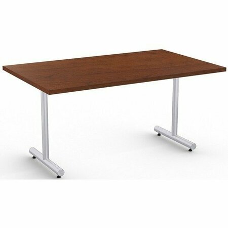 SPECIAL-T Table, Metallic Sand Base, 30inWx60inLx29inH, Mahogany SCTKING3060SMG